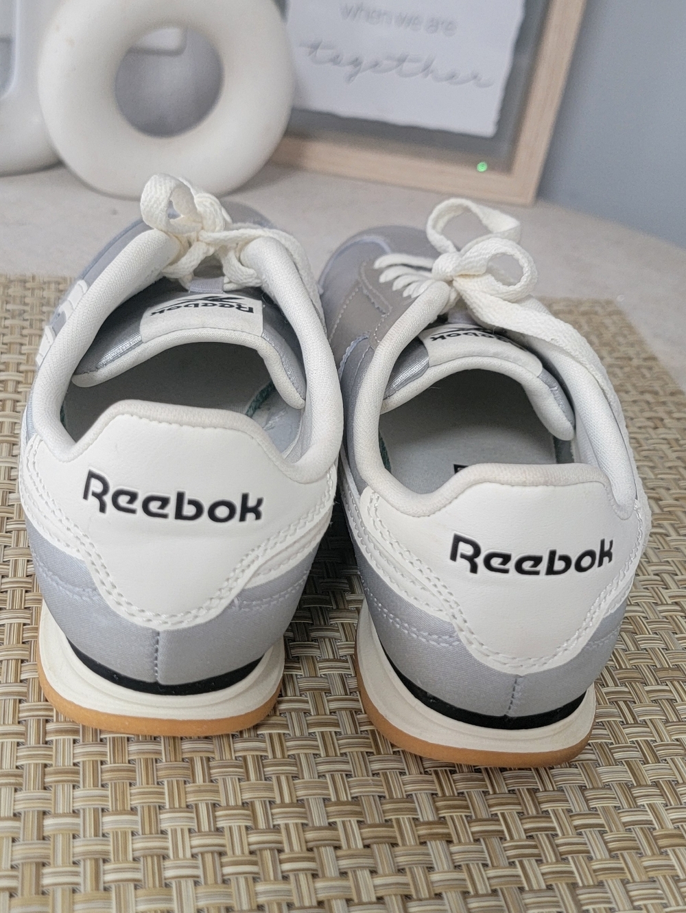 Reebok Women’s Silver Classic Lace-Up Sneakers - Picture 8 of 12